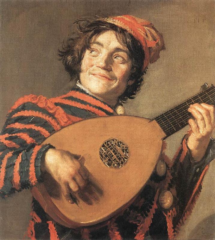 HALS, Frans Buffoon Playing a Lute Germany oil painting art